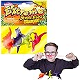 Extreme Stretchies - Dinosaur from Deluxebase. Pack of 4 Small Stretchy Jurassic Animal Toys. Perfect for kids and great party toys