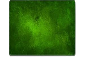 Silent Monsters Tappetino Mouse 24 x 20 cm piccolo, verde, con Bordo Cucito, Durevoli, antiscivolo e silenzioso, gioco, ufficio, casa, lavabile, arrotolabile, Tappetini per il Gaming Mousepad