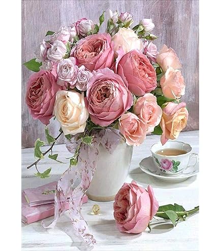 Coricamo Kreuzstich-Set 'Lila Fee' - Komplettset Mit Allem Was Du Brauchst Für Wunderschöne Stickprojekte