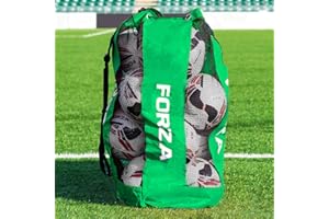 FORZA Sac À Ballons Premier - Sac à Cordonnet pour Ballon de Foot/Ballon de Basket | Sac Filet avec la capacité pour 12 Ballons | 5 Couleurs Disponibles