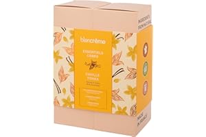 BLANCREME Blancrèmep - Coffret Cadeau Soins du Corps 98% naturel Vanille & Tonka : Gel douche, Gommage & Crème corps fondante