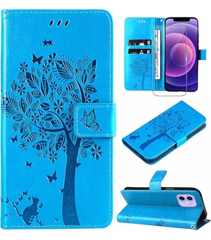 IPhone 12/12 Pro Red Real Leather Pick Wallet Case By With Front Flip Cover