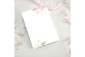 Kunterbuntspecht Menue Blanko Menükarten im Wasserfarben Eukalyptus Design: 12 Stück DIN A5 - Individuell anpassbare Speise- und Getränkekarten für Hochzeiten und andere Anlässe