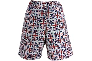 The Dragons Den Childs Union Jack Shorts United Kingdom UK Great Britain GB Supporters Novelty Shorts [Age 8-12 Years] Multicoloured