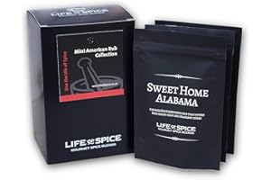 Life of Spice Mini American Rub Collection | All Purpose Seasoning & BBQ Rubs | 160g | 3 Great Rubs with Recipe Cards | Great spices for Ribs, Mexican Flatbreads, Southern Fried Chicken | Great Gift