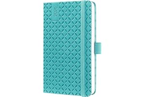 SIGEL J6102 Agenda settimanale Jolie 2026-1 anno - circa A6 - Aqua Green - 2 pagine - 1 settimana - copertina rigida - 80 g/m² - verde petrolio - 174 p. - certificazione FSC
