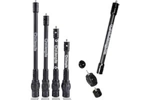 AMEYXGS Archery Bow Stabilizer 6" 8" 10" 12" Rod Balance Bar Single/Double V-Bar Mount for Compound Bow