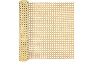 ALLINKIT 40 x 200cm Wiener Geflecht,Wiener Geflecht Meterware,Cane Webbing Rattan Roll,Wiener Geflecht Flechtmatten for Rattan Craftsmen,Handgemachtes PE Kunststoff Rattan Geflecht für DIY Möbeldekoration