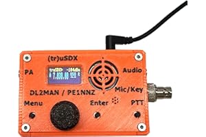 Malahit tr usdx transceiver 5-Band usdx Multimode QRP Assembled with case by PE1NNZ and DL2MAN Orange 3D print case