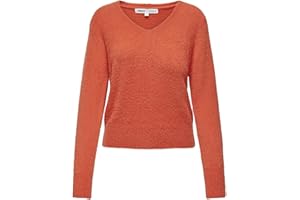 ONLY Bestseller A/S Damski sweter ONLELLA PIUMO LS V-Neck CC KNT, Tigerlily, L, Tigerlily, L