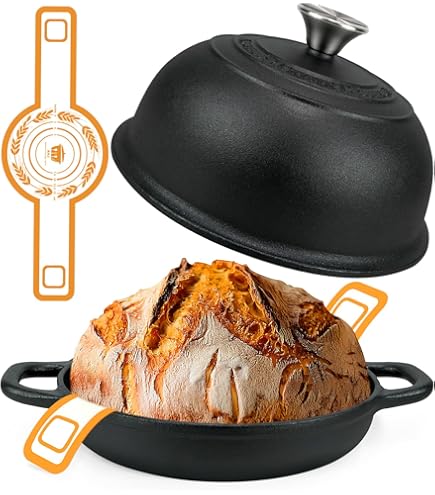 Ronde Geëmailleerde Gietijzeren Hollandse Oven met Deksel voor Brood