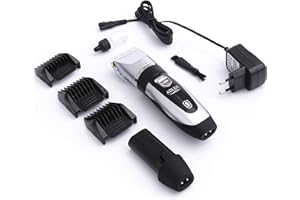 ‎ADLER EUROPE Adler Maszynka do Strzyżenia Sierści Zwierząt, Czarno/Srebrny, 0,8/1,1/1,4/1,7/2 mm