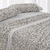 Burrito Blanco Bed Sheet Set 50% Cotton 50% Polyester Bed 150-160 Grey | 4 pieces: fitted sheet, top sheet and 2 pillowcases