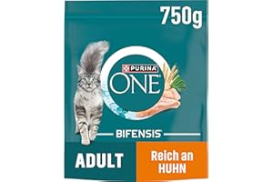 PURINA ONE BIFENSIS karma dla kotów dla dorosłych, sucha, bogata w kurczaki, 6 sztuk (6 x 750 g)