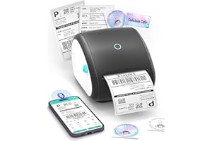 BORN4SHIP Bluetooth Etikettendrucker, DHL Etikettendrucker, Versandetikettendrucker für Barcode Versandetiketten, DB403 Thermodrucker 4x6 Kompatibel mit Esty, Royal Mail, DHL, FedEx, USPS