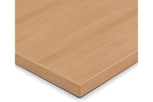 19mm Spanplatte Zuschnitt Weißbuche melaminharzbeschichtet Länge bis 200cm Dekorplatten Zuschnitte mit Umleimer Auswahl: 50 x 70 cm (ABS Kante komplett)