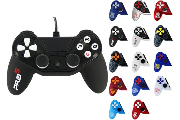 Manette pour PS4 Pro5 controller - Manette pour Playstation 4 Pro 5 Black & White Noire