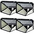 TMANGO Solar Lights Outdoor [100 LED/3 Working Mode], Solar Security Lights Motion Sensor Lights Wireless IP65 Waterproof Solar Powered for Garden Fence Patio Garage Deck