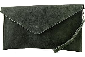 MODAMODA DE - MADE IN ITALY Modamoda de, T106 – Borsa in pelle, clutch da sera, produzione italiana
