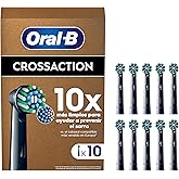Oral-B Pro CrossAction Cabezales De Recambio ORIGINALES para Cepillo de Dientes Eléctrico Oral B Pro, Pack de 10 Recambios Co