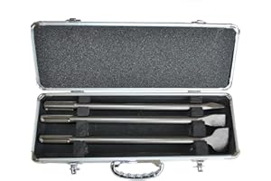 Makita D-40543 - Set di scalpelli lunghi per martelli pneumatici SDS-MAX, lunghezza: 400 mm, 3 pezzi