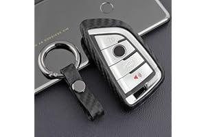 M.JVisun Llave del Coche Suave Caucho Silicona Funda Protectora Para BMW 2 Serie 3 5 6 7 Serie M5 X1 X2 X3 X5 X5M X6 X6M Inteligente Llave - Negro - Ronda Llavero