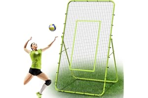 LIANTRAL Volleyball Rebounder Net, Volleyball Training Equipment with Strike Zone for Lacrosse Baseball Sports Practice, 5 Angles Adjustable Volleyball Net for Backyard Indoor Outdoor