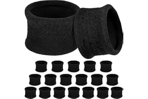 Xinnun 20 Pièces Élastiques à Cheveux Grands en Coton Stretch Bandes Porte-Queue de Cheval en Corde Bandeaux de Cheveux Bandeaux Accessoires pour Épais Lourd ou Cheveux Bouclés (Noir)