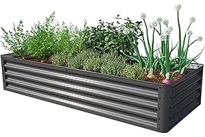 GFP PRIMEYARD Orto rialzato LUCA, acciaio, antracite 180x75x35 cm