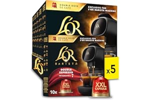 L'OR L’OR BARISTA Double Splendente XXL Aluminium Coffee Capsules (5 X 10 Pods) Intensity 7