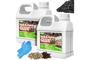 YUMCRAFT 2L Gravel Binder, Extra Strong Stone Adhesive, Stone Sealant Binding Agent for Pebbles, Stone Sealing, Universal Use for Landscaping, Garden Paths, Patio Tiles, Gravel