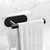 iSTAR Stainless Steel Self Adhesive Towel Holder | No Drilling Wall Mounted Bathroom Accessories | Durable Napkin Hand Towel 