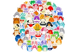 KEDIKAMODI Aufkleber 100 Stück Kawaii Cute Tiere Sticker Set, Wasserdicht Vinyl Decals VSCO Sticker für Laptop Skateboard Scrapbook Trinkflasche MacBook Handy Tagebuch Tassen Moped Fahrrad Koffer