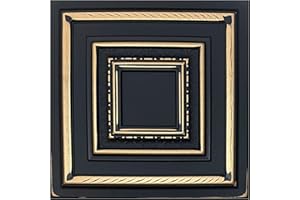 I K H E Malarka Pannelli 3D, pannelli in polistirolo, pannelli da soffitto retrò, pannelli da parete 3D, decorazioni, soffitti, rivestimento da parete vintage, spessore 3 mm, 50 x 50 cm, 10 m², 40