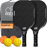 BAGAIL Pickleball Paddles Set, Pickle Ball Rackets with 4 Pickleball Balls, Lightweight, High Impact Absorption, Ergonomic, S