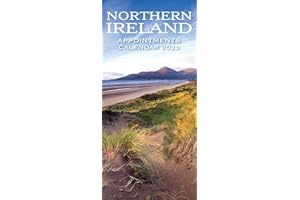 2025 Northern Ireland Calendar: Norther Ireland Appointments - Slim Wall Calendar - Hanging Wall Calendar - Month to View -12 Months - Wiro Bound