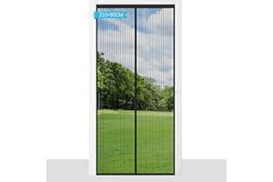 aonova Fly Screen Door, Insects Protection Door with Powerful Magnets and Full Frame, Nets Patio Curtain Insect Mesh for Keep Insects Out