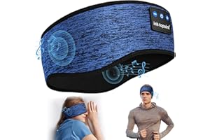 ink-topoint Sleep Headphones Headband Bluetooth 5.4 Soft Headphones for Sleeping & Sport with Thin Speakers,Wireless Music Earphones Tech Gifts for Men Women Teens Yoga Workout Fitness Relax Travel