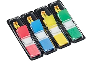 Post-It 7000144923 Karteczki Samoprzylepne, Wielokolorowy, 4 x 35 sztuk