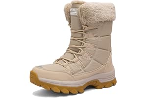 VLOOKST Botas para Mujer Botas de Nieve Botines de Invierno Impermeable Forradas con Pelo Botas de Senderismo Botines de Nieve Botas de Trekking Talla 37-43