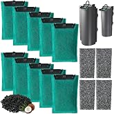 beaufan 1 Set Aquarium Replacement Cartridges Compatible with Tetra 250 EasyCrystal Aquarium, 10 Packs Active Carbon Filters
