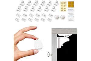 MILOLL Cupboard Locks for Children - 20 Locks + 3 Keys Magnetic Safety Baby Proofing Cabinet Locks for Cabinets Drawers Doors - Easy Installation No Tools Required