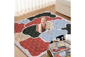 EAQ Baby Play Mat Foldable Washable Baby Playpen Mat Crawling mat, Thicken One-Piece Crawling Mat, Extra Large Anti- Slip Crawling Mat Activity Playmats for Babies&Toddlers