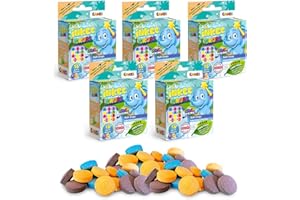 INKEE Bombas de Baño Infantiles | Juego Educativo para Aprender Colores con 80 Pastillas Efervescentes | Diversión en la Bañera para Niños y Niñas | Regalo Original