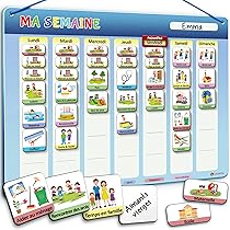 Tableau De Récompense Magnétique Pour Enfants - Tableau Blanc Pour Frigo - Apprentissage Responsabilités Et Tâches - Lot De 3