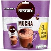 Nescafe, Mocha &Ccedil;ikolatalı Ve K&ouml;p&uuml;kl&uuml; &Ccedil;&ouml;z&uuml;nebilir Kahve Karışımı, 17 Gram x 9 Adet