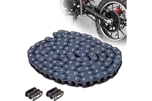 MTATCN T8F Sprocket Chain 116 Links with 2*T8F Spare Master for 43cc 47cc 49cc 50cc 2-Stroke SSR SX50 Mini ATV Dirt Quad Pocket Bike Minimoto Parts