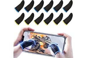 Newseego PUBG Finger Sleeves, Juego de Mangas para el Dedo del Juego Móvil, Game Thumb Sleeve[12 Pack][Aplicar a la Competencia] Pantalla táctil de Dedo Manga Transpirable Disparos sensibles al Sudor