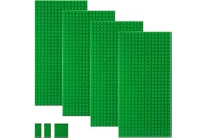 shineFinder Set di 4 pannelli compatibili con la maggior parte delle marche, piastre di base rettangolari 25,6 x 12,8 cm, con 16 x 32 gommini (25.6 * 12.8cm, Verde)