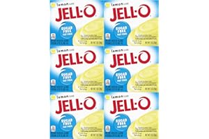 Jell-O Sugar-Free Instant Pudding and Pie Filling, Lemon, 1-Ounce Boxes (Pack of 6) by JELL-O
